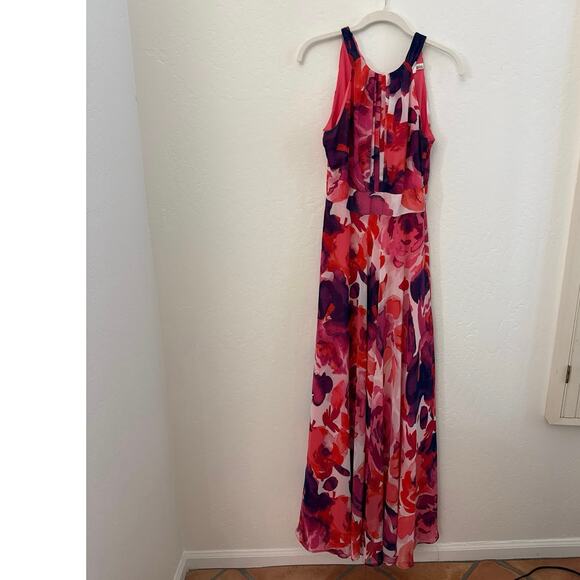 Eliza J Floral Print Halter Dress - size 4 - Picture 4 of 12